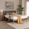 Baxton Studio Delfina Mid-Century Modern Dark Grey Fabric and Walnut Brown Finished Wood Full Size Platform Bed 239-12635-9801-ZORO - alternate 9